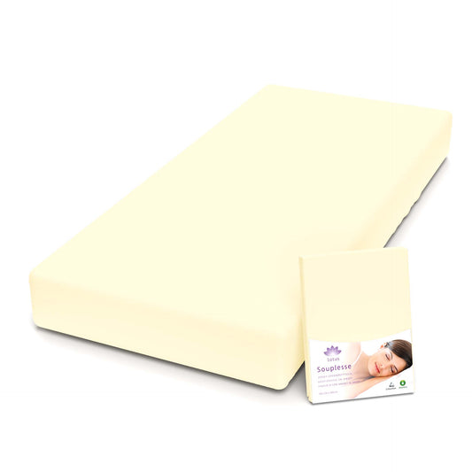 Lotus Jersey Fitted Sheet Souplesse Hellgelb - JFS-1024