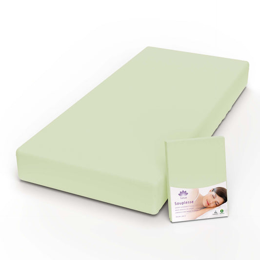 Lotus Jersey Fitted Sheet Souplesse lind - JFS-1075