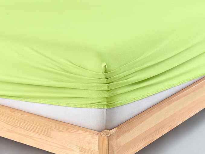 S.A.M.S Switzerland Premium Jersey Fitted Sheet, 95% Cotton, Oeko-Tex 100