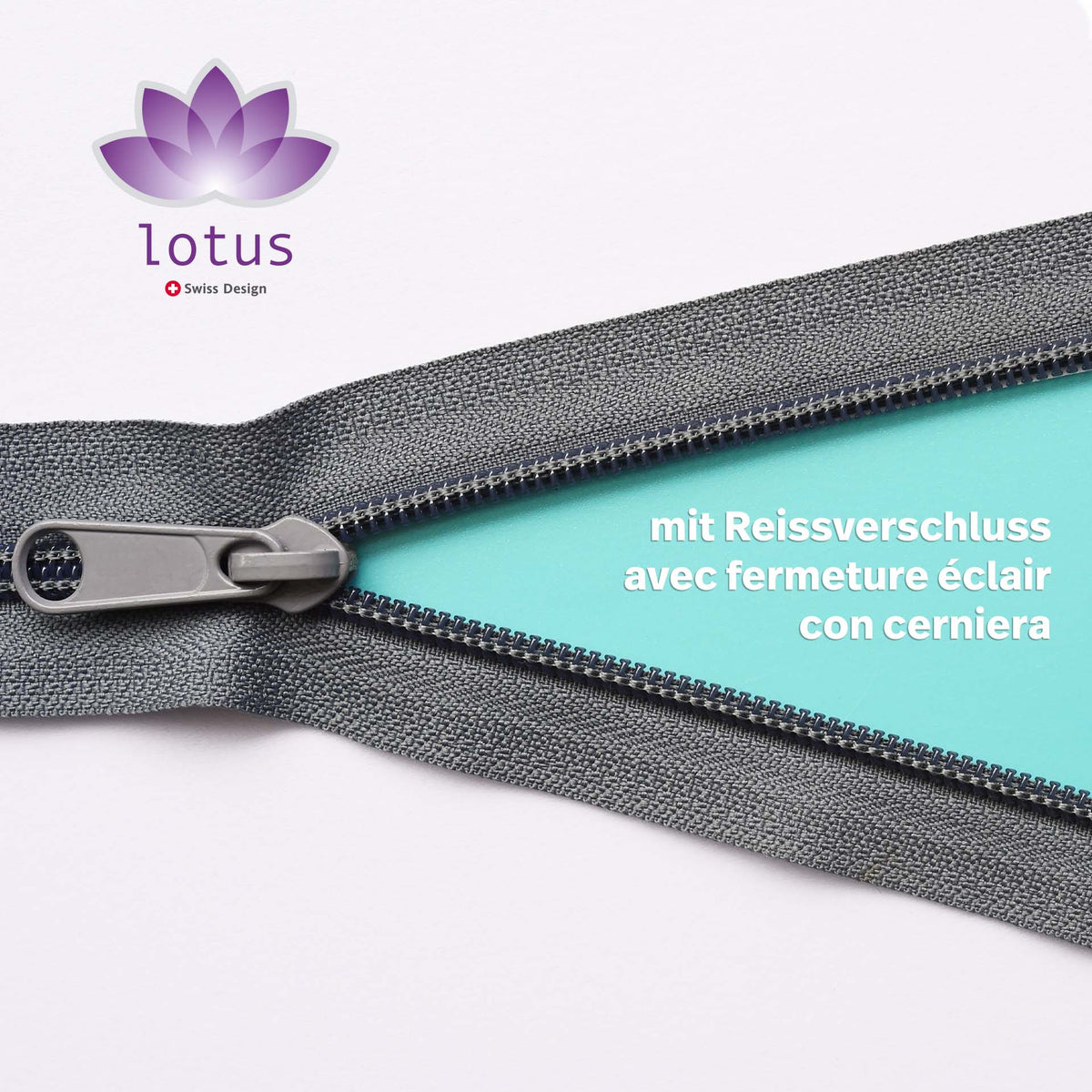 Lotus bed linen Satin uni Graphit
