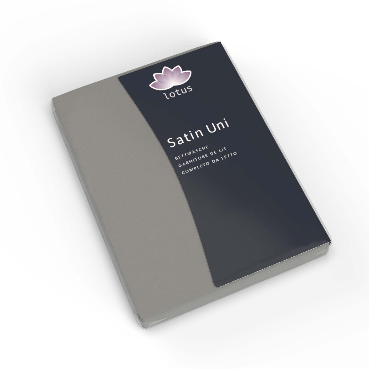Lotus bed linen Satin uni Titan