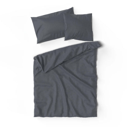 Lotus bed linen Flannel uni Graphit - BW8UN55K70