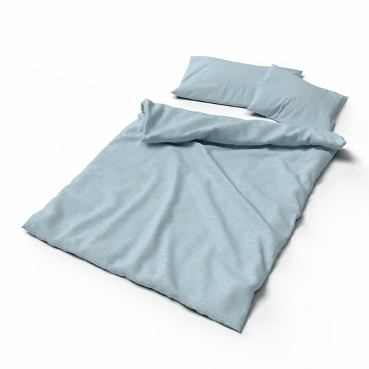 Lotus bedlinen Jersey plain mélange Azul - BW91UN43K70