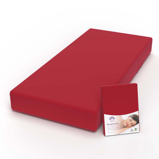 Lotus Jersey Fitted Sheet Souplesse Rot - JFS-1050
