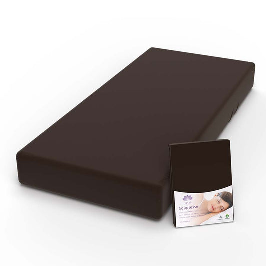 Lotus Jersey Fitted Sheet Souplesse Kastanie - JFS-1083
