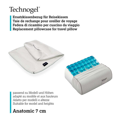 Technogel Living travel pillow Anatomic replacement cover - DUH1-TG-REKI-EH-A7