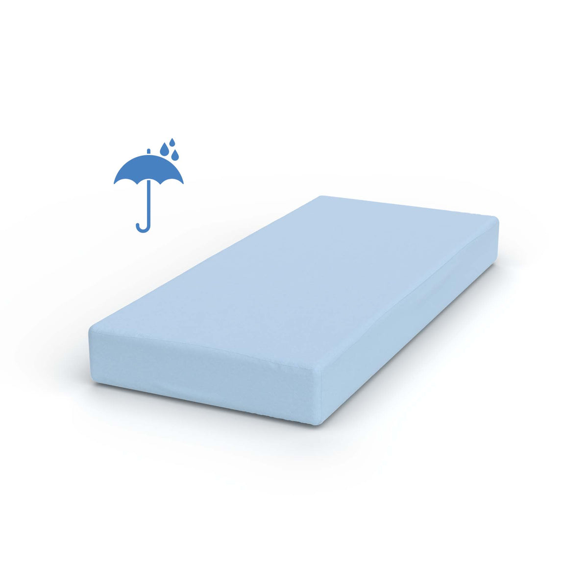 Velfont fitted sheet waterproof Respira hellblau - VF-RESP-0867