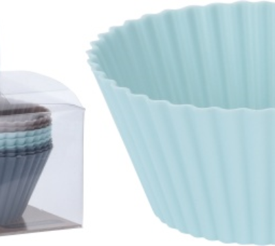 Back Muffinform Silikon 8er Set 3 Farben ass 7x3.5cm - A2Z Home