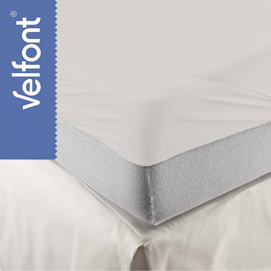 respira cream creme quqdratisch - Velfont Respira Spannbetttuch wasserundurchlässig - A2Z Home