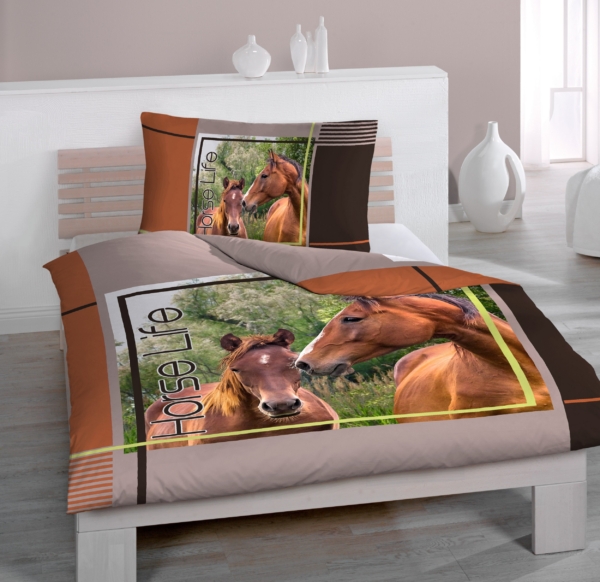 . . renforce pferdabgepasste kissen kd x - Renforcé Bettwäsche Pferd, abgepasste Kissen - A2Z Home