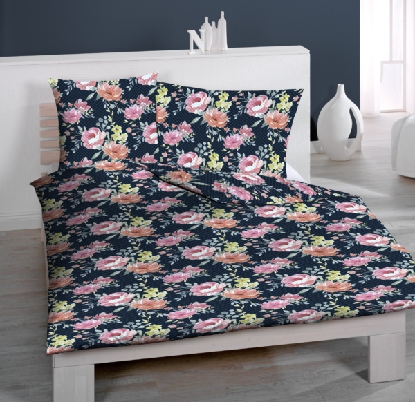 renforce seersucker pembe allover kd x - Renforcé Seersucker Bettwäsche Pembe Allover - A2Z Home