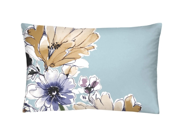 garden digital x x - Satin Bettwäsche TC300 Garden, abgepasste Kissen - A2Z Home