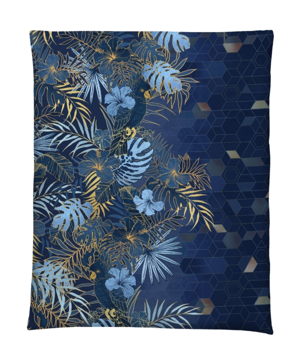 palm leaves chh x x - Satin Bettwäsche Palm, abgepasste Kissen - A2Z Home