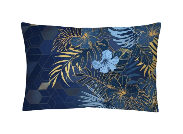 palm leaves chh x x - Satin Bettwäsche Palm, abgepasste Kissen - A2Z Home