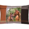 pferd abgepasste kissen horse life x x - Renforcé Bettwäsche Pferd, abgepasste Kissen - A2Z Home