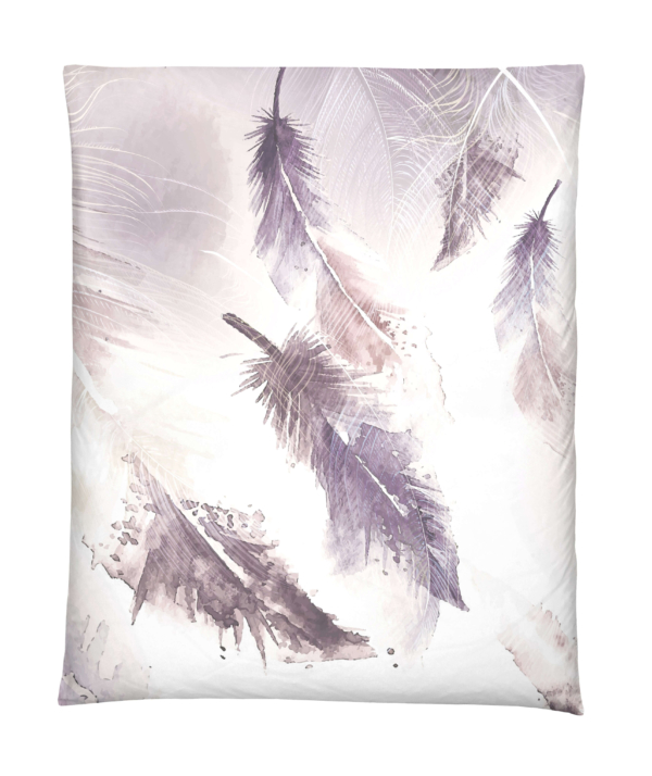 plumes uni wende front x x - Satin Bettwäsche Plumes Wende - A2Z Home
