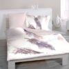 plumes uni wende cut x x - Satin Bettwäsche Plumes Wende - A2Z Home