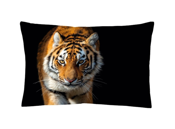 tiger x x - Satin Bettwäsche Tiger, abgepasste Kissen - A2Z Home