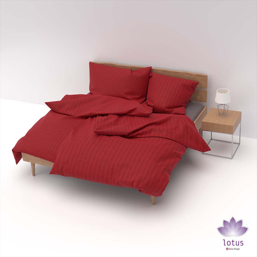 bw un d - Lotus Bettwäsche Satin Seersucker uni - A2Z Home