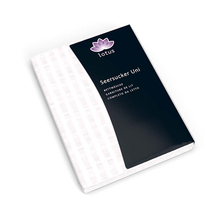 bw un d - Lotus Bettwäsche Satin Seersucker uni - A2Z Home