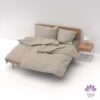 bw un d - Lotus Bettwäsche Satin Seersucker uni - A2Z Home