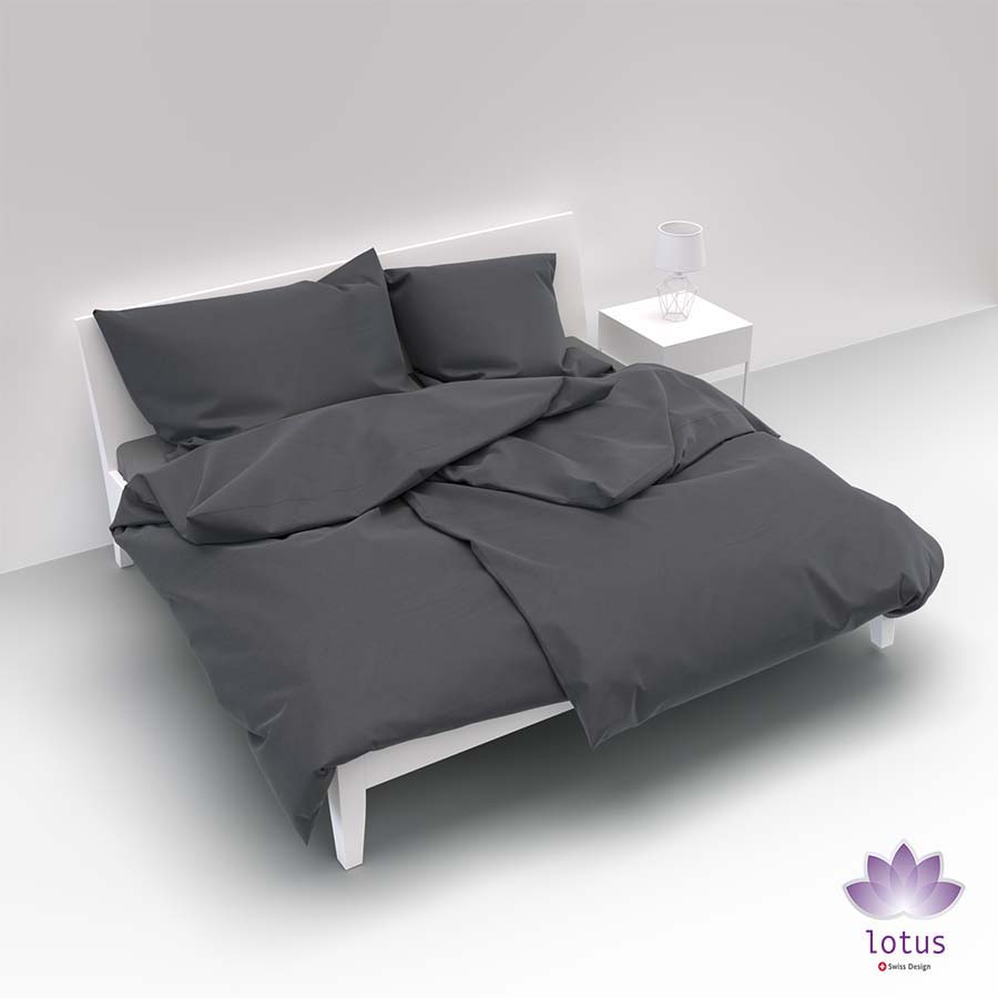 bw un k - Lotus Bettwäsche Satin uni - A2Z Home