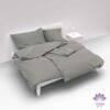 bw un k - Lotus Bettwäsche Satin uni - A2Z Home