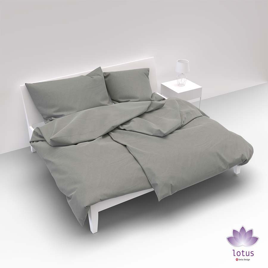 bw un k - Lotus Bettwäsche Satin uni - A2Z Home