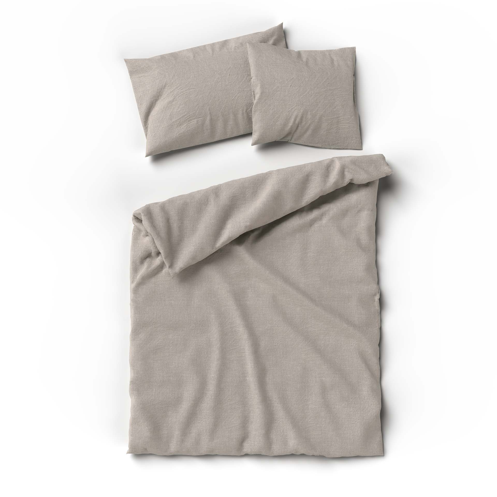 bettwaesche lotus hanf greige a - Lotus Bettwäsche Hanf - A2Z Home