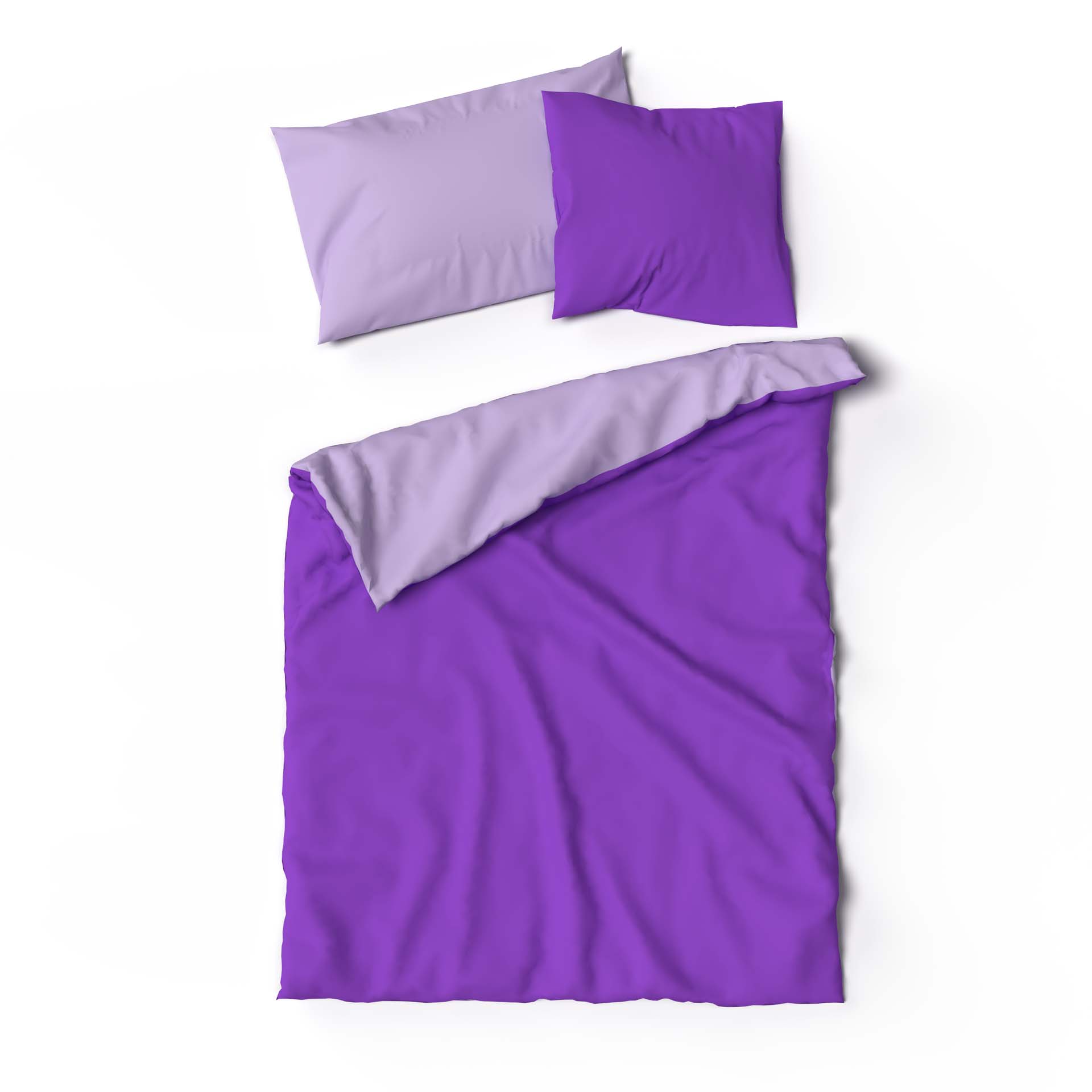 bettwaesche lotus bambus uni df lila violett e - Lotus Bettwäsche Bambus Doubleface - A2Z Home