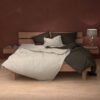bettwaesche lotus leinen auf bett solid sand kasatnie bc - Lotus Bettwäsche Leinen uni - A2Z Home