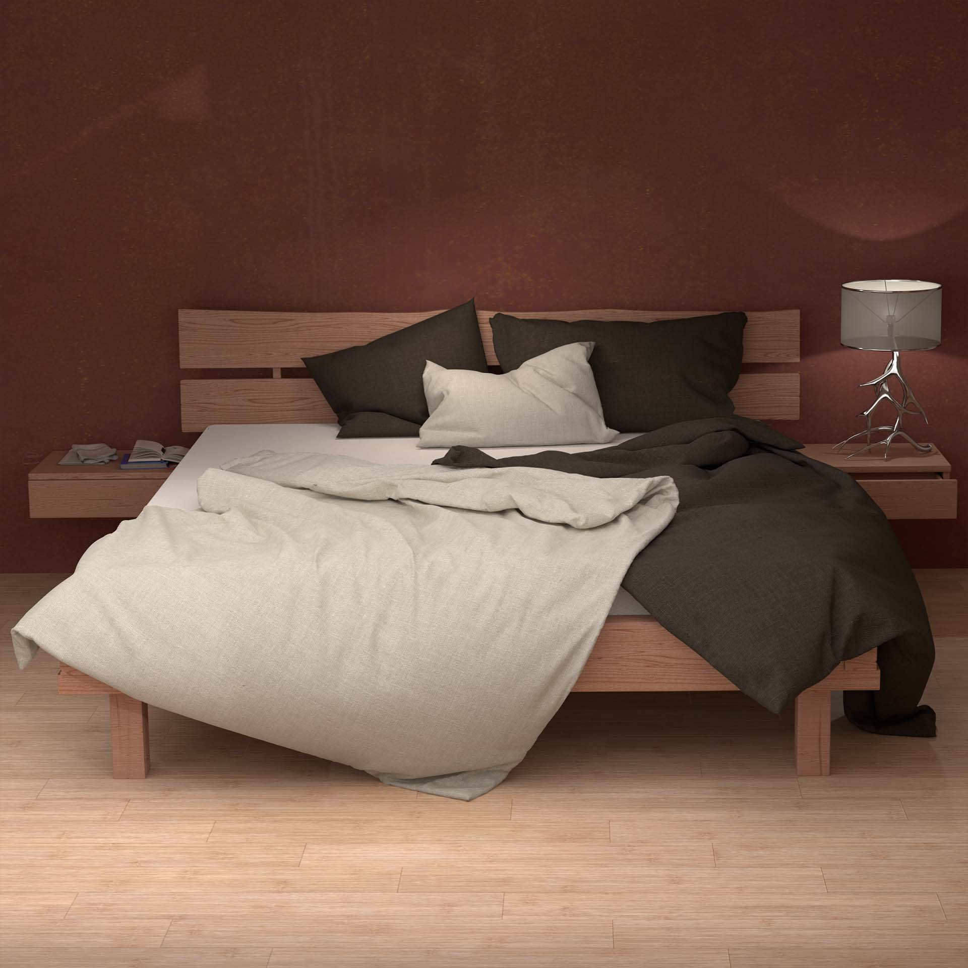 bettwaesche lotus leinen auf bett solid sand kasatnie bc - Lotus Bettwäsche Leinen uni - A2Z Home