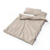 bettwaesche lotus leinen sand ansicht schrc a g - Lotus Bettwäsche Leinen uni - A2Z Home
