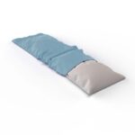 duvet softsleep seitenschlaeferkissen bezug blau halb - Lotus Seitenschläferkissen Bezug Satin uni - A2Z Home