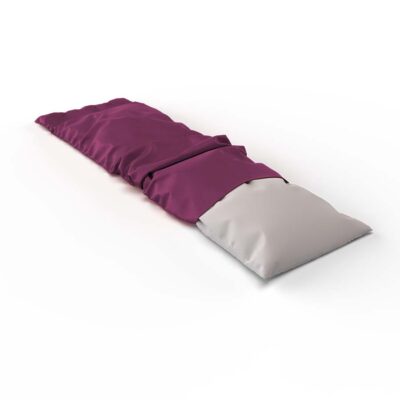 duvet softsleep seitenschlaeferkissen bezug prune halb - Lotus Seitenschläferkissen Bezug Satin uni - A2Z Home