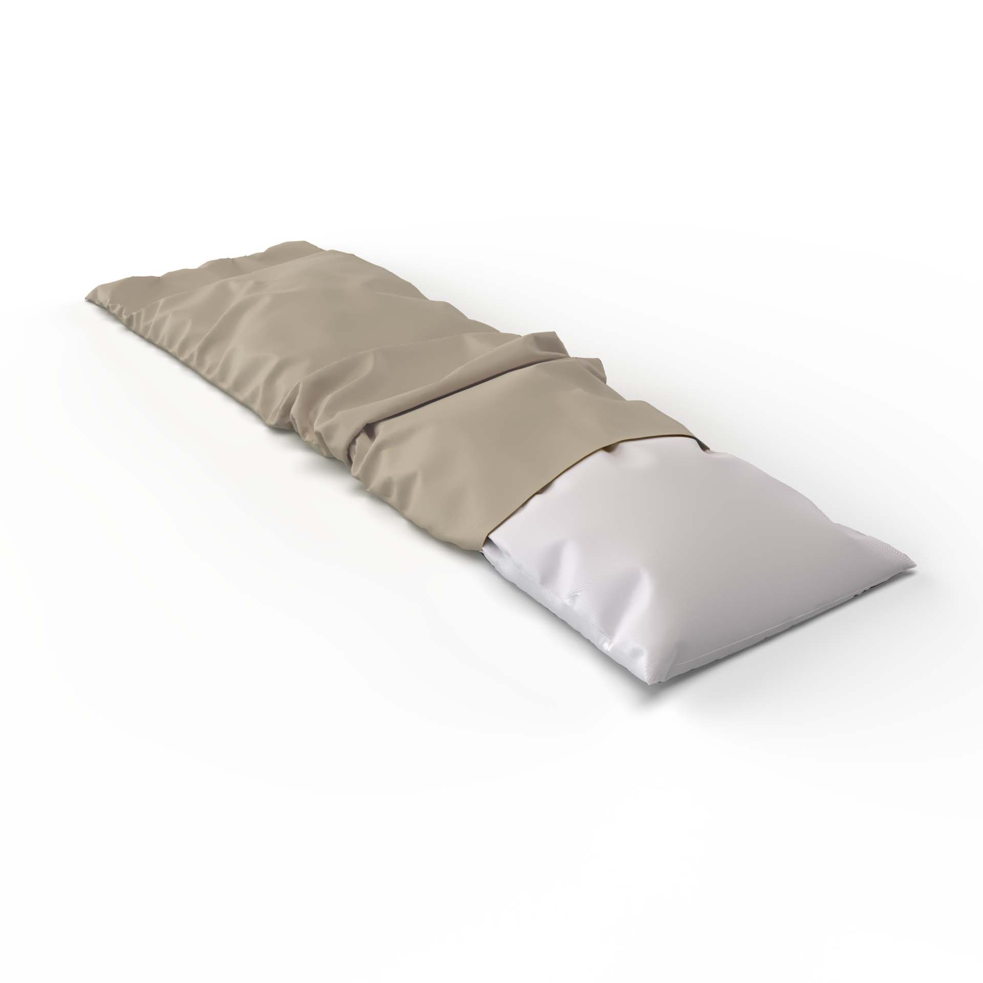 duvet softsleep seitenschlaeferkissen bezug taupe halb - Lotus Seitenschläferkissen Bezug Satin uni - A2Z Home