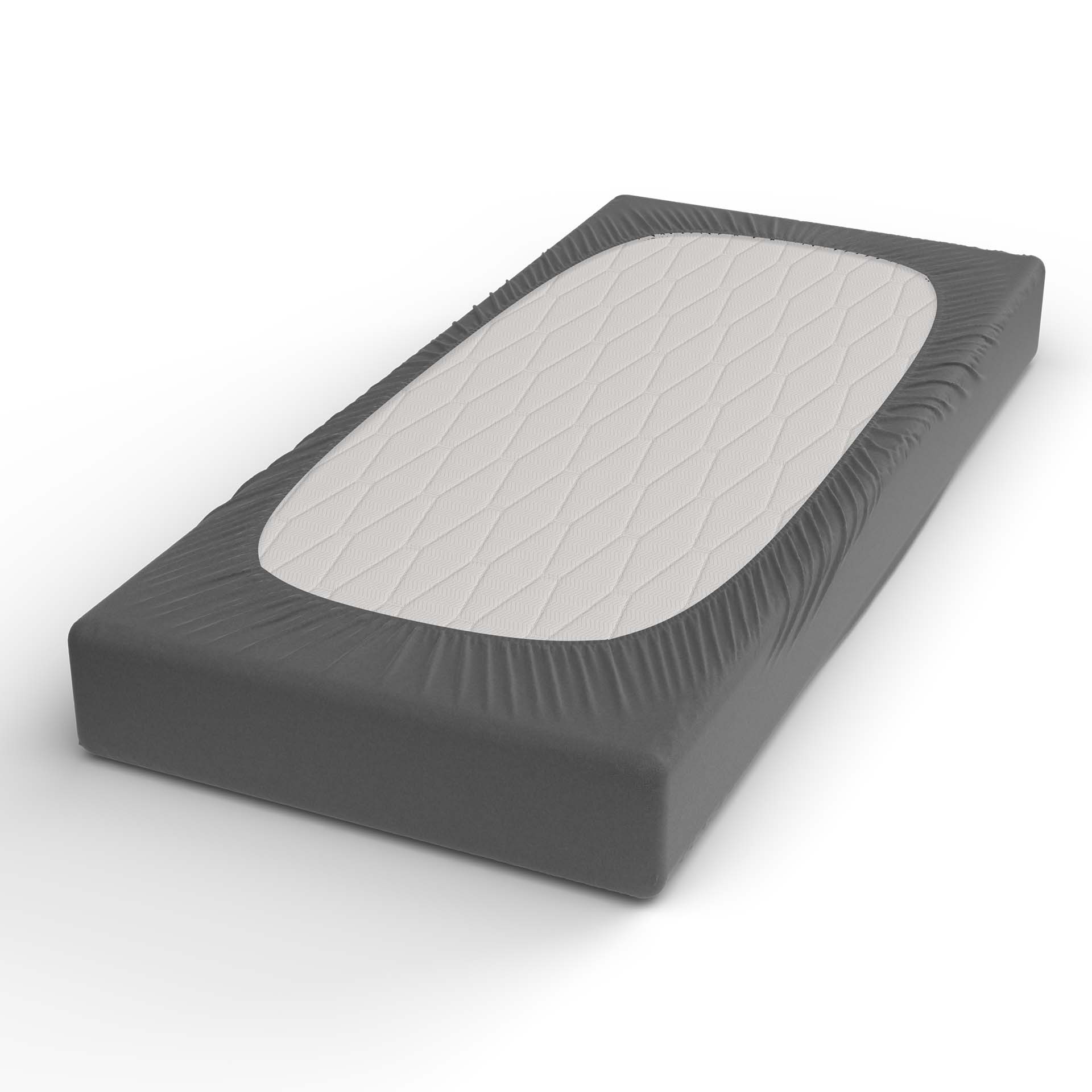 lotus satin fixleintuch graphit ff - Lotus Satin Spannbetttuch - A2Z Home