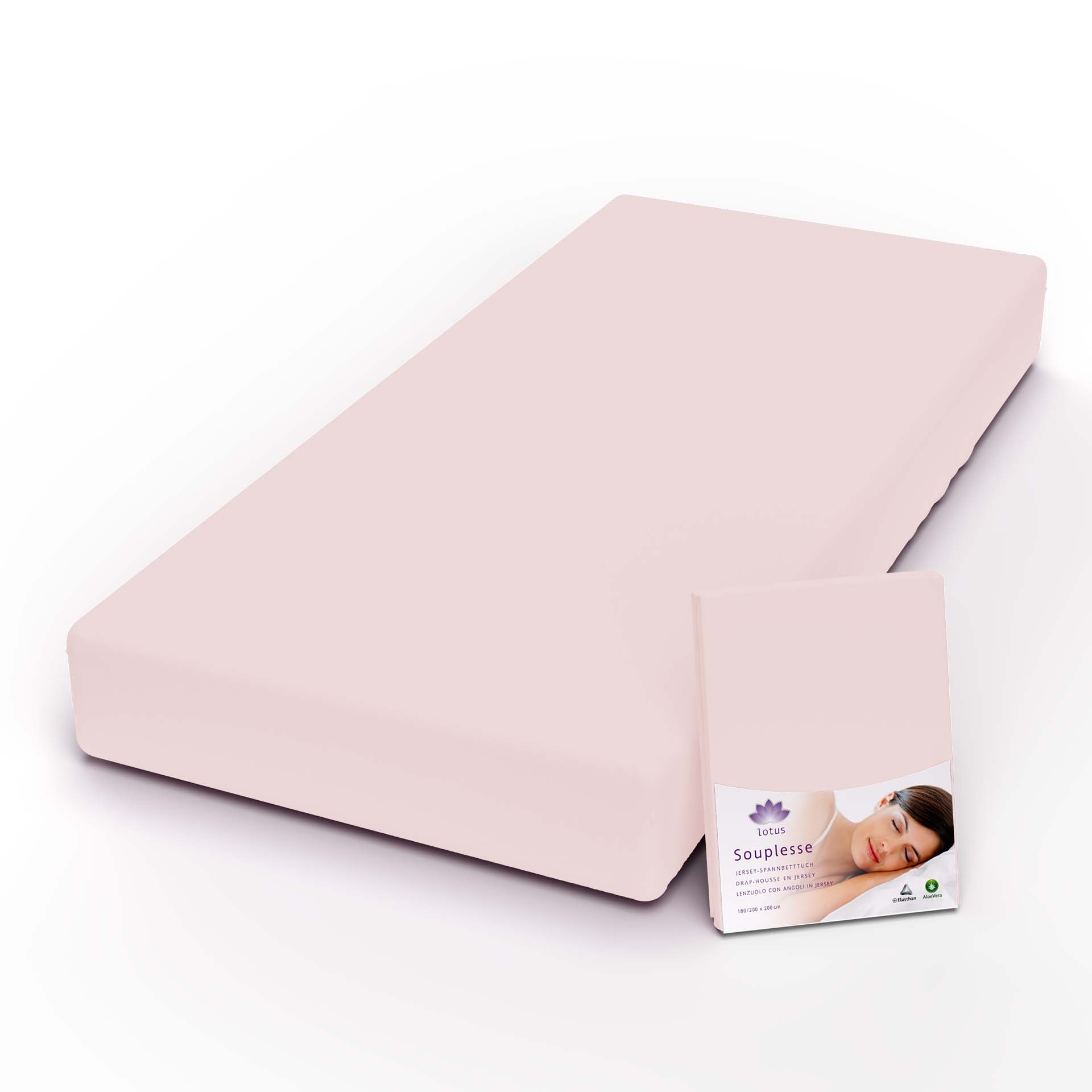 lotus fix souplesse jersey puderrosa fix mit verpackung kamera - Lotus Jersey Fixleintuch Souplesse - A2Z Home