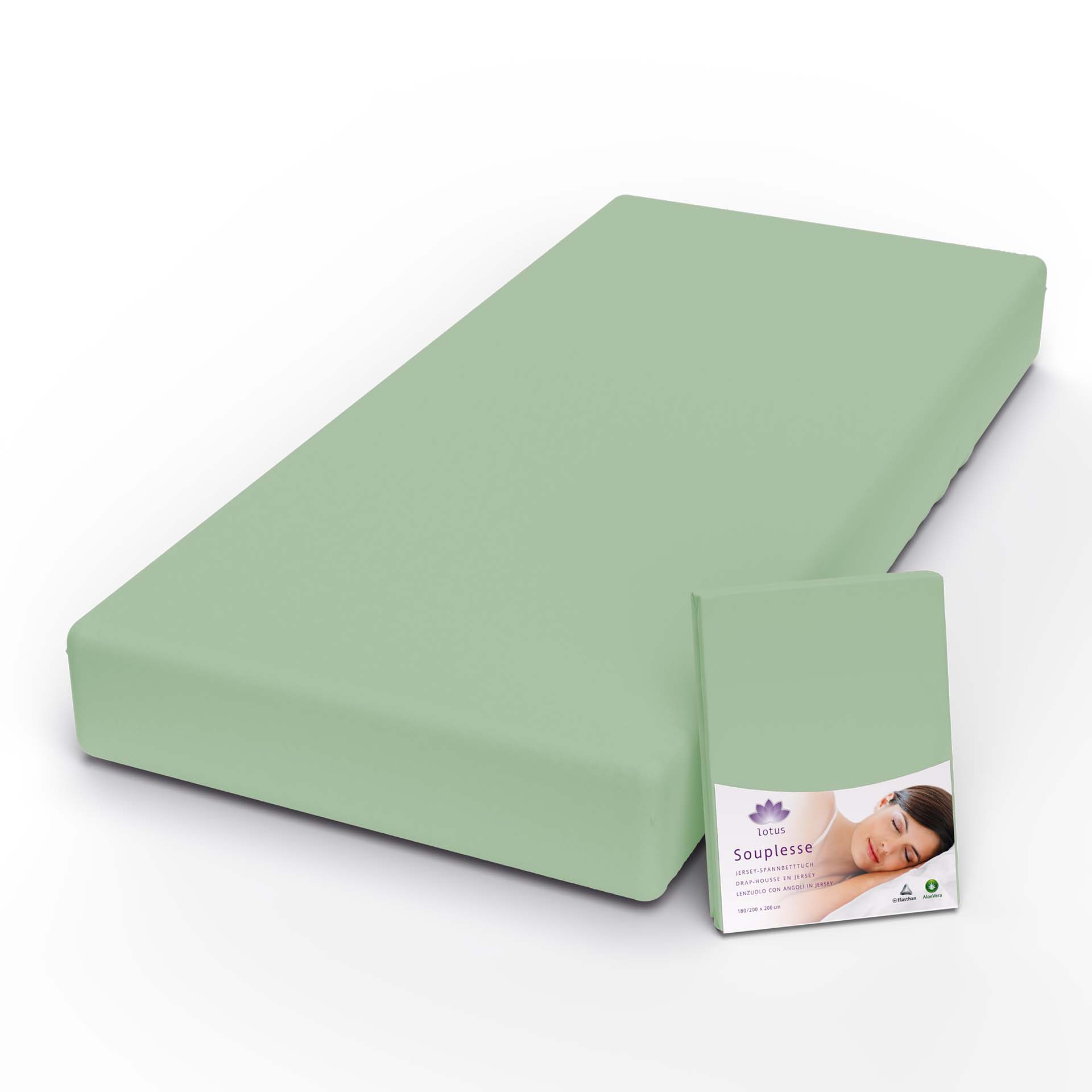 lotus fix souplesse jersey aloe fix mit verpackung kamera - Lotus Jersey Fixleintuch Souplesse - A2Z Home