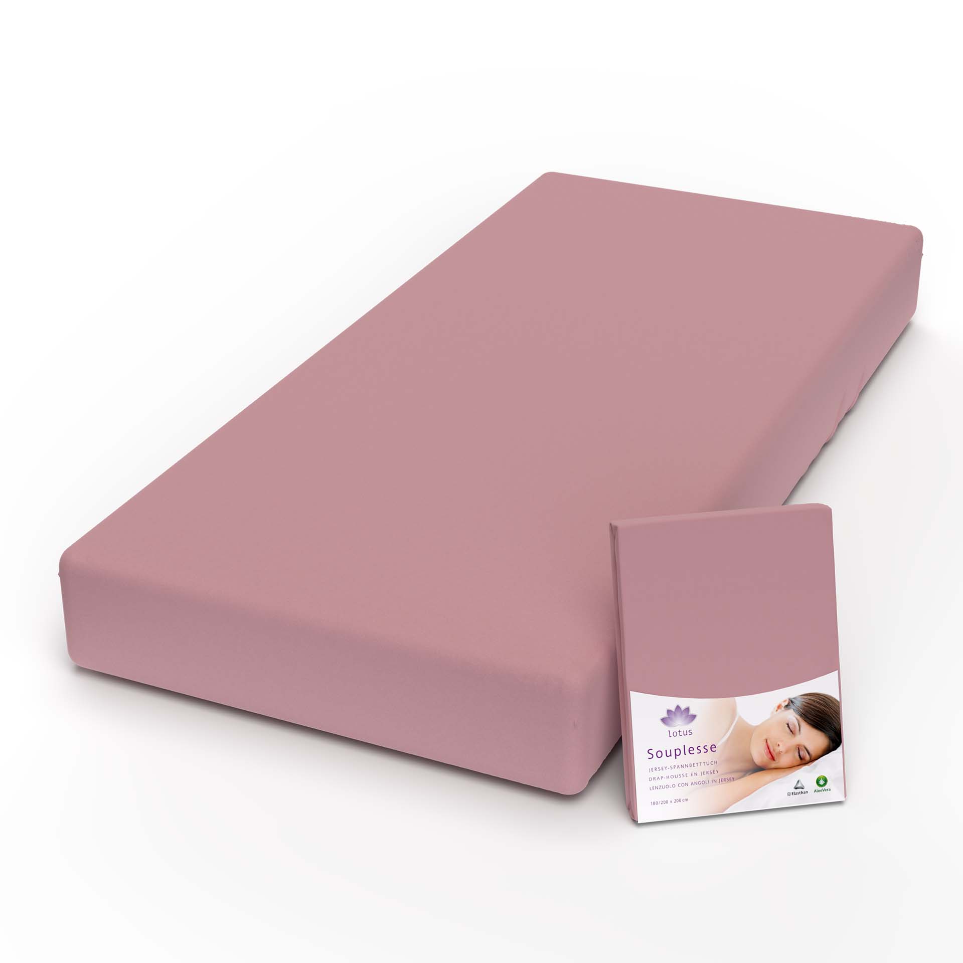 lotus fix souplesse jersey mauve fix mit verpackung kamera - Lotus Jersey Fixleintuch Souplesse - A2Z Home