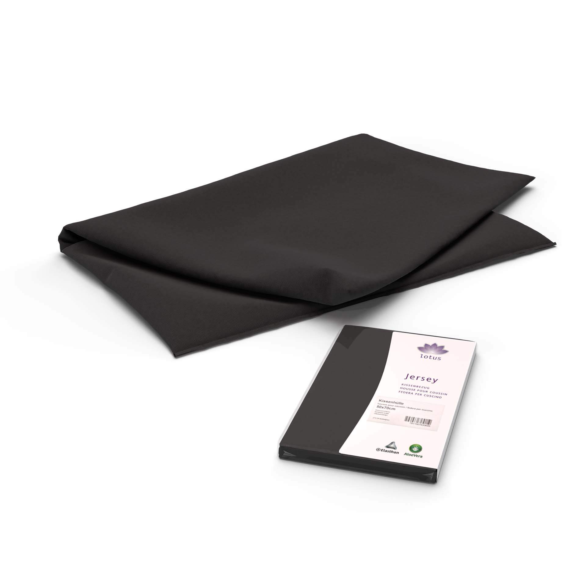 lotus souplesse kissenbezug x cm anthrazit mit verpackung gefaltet - Lotus Kissenbezug Souplesse - A2Z Home