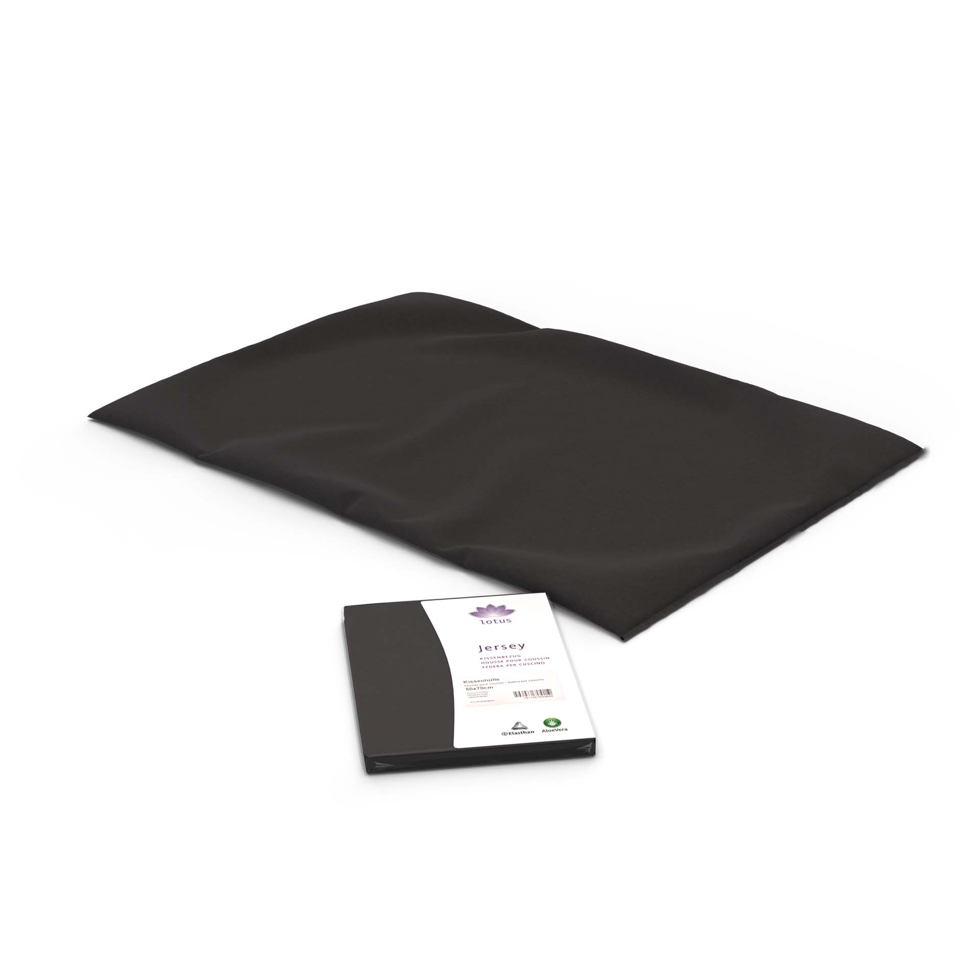lotus souplesse kissenbezug x cm anthrazit mit verpackung flach - Lotus Kissenbezug Souplesse - A2Z Home