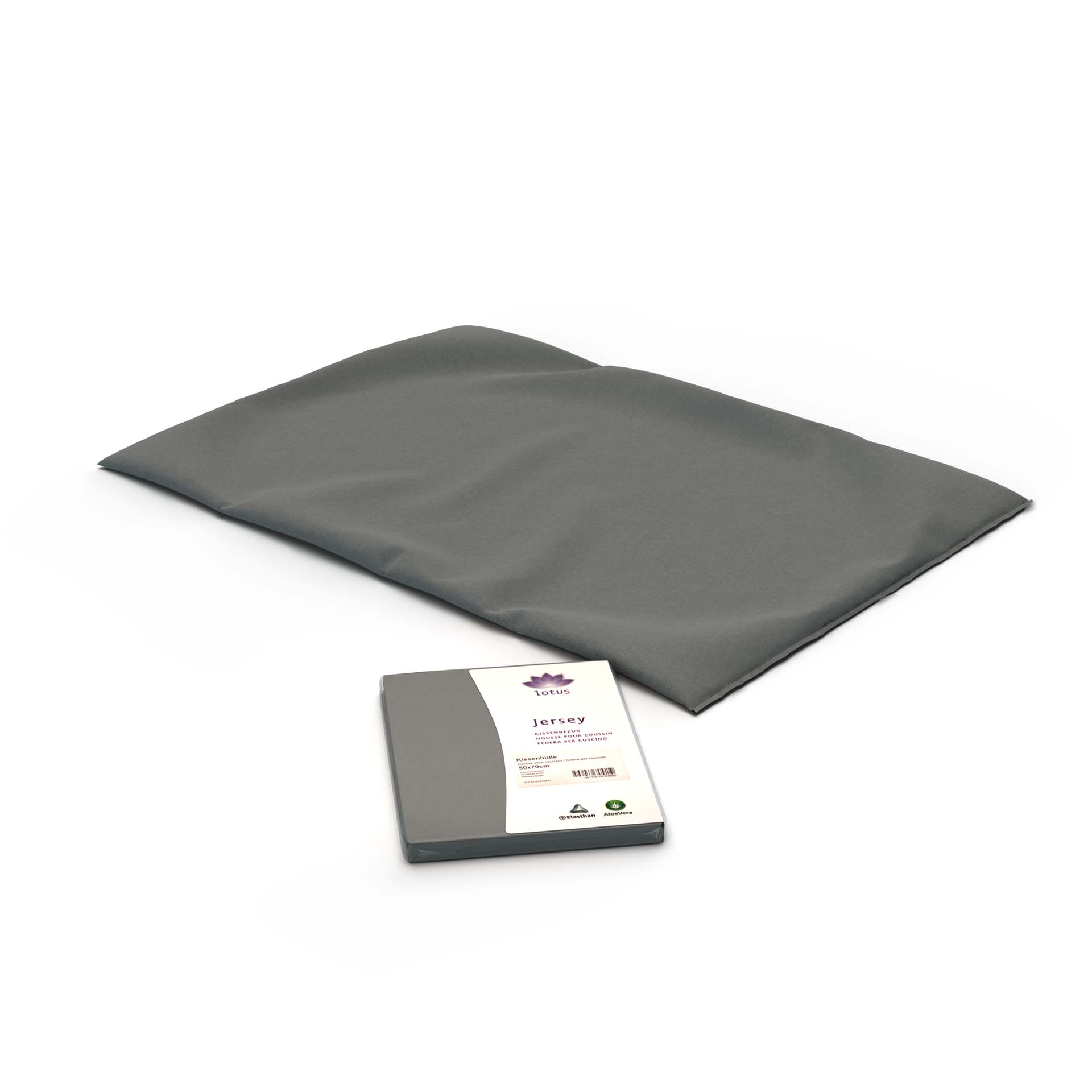 lotus souplesse kissenbezug x cm mit kissen dunkelgrau hc bclle flach - Lotus Kissenbezug Souplesse - A2Z Home