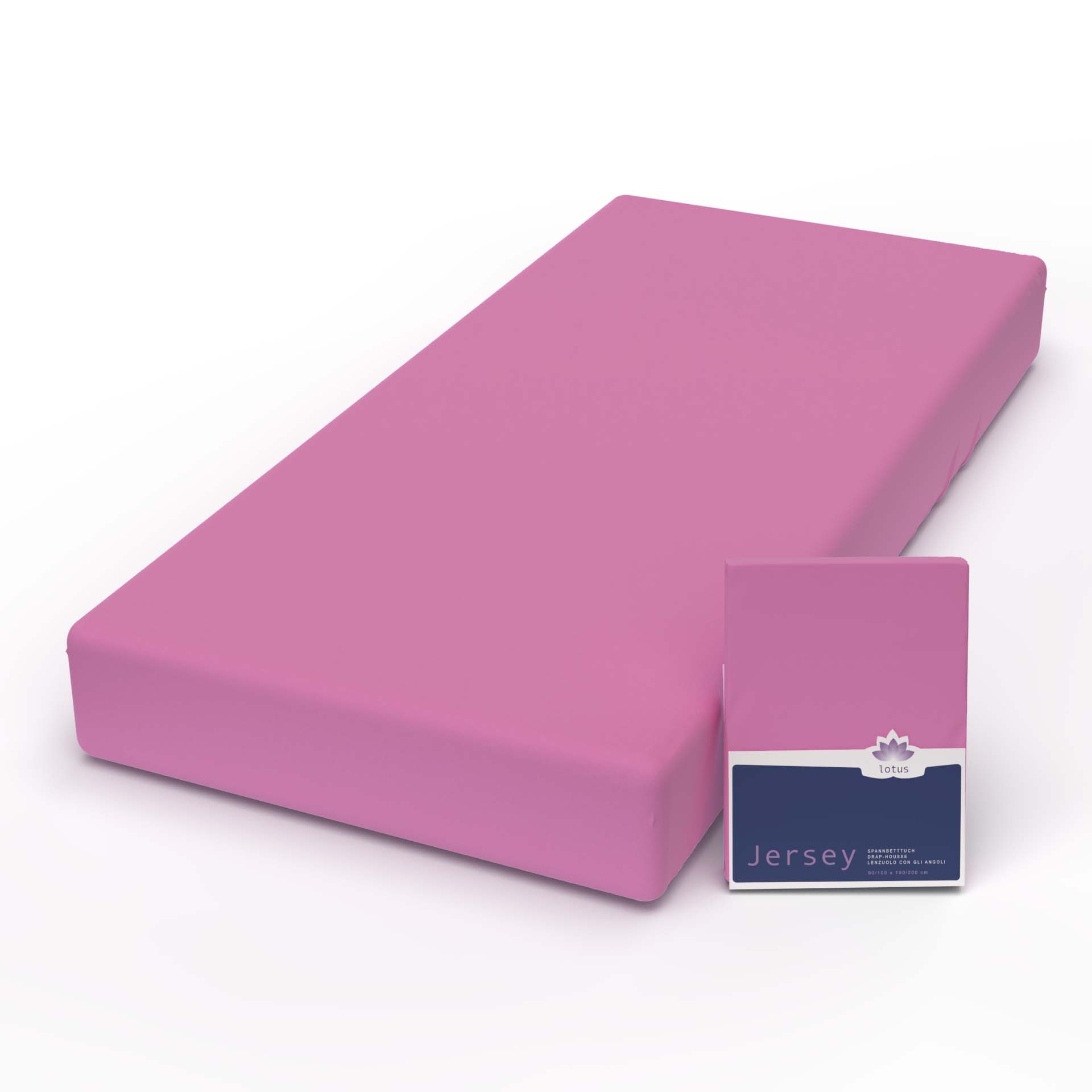 lotus fixleintuch comfort jersey pink b - Lotus Jersey Fix Comfort - A2Z Home