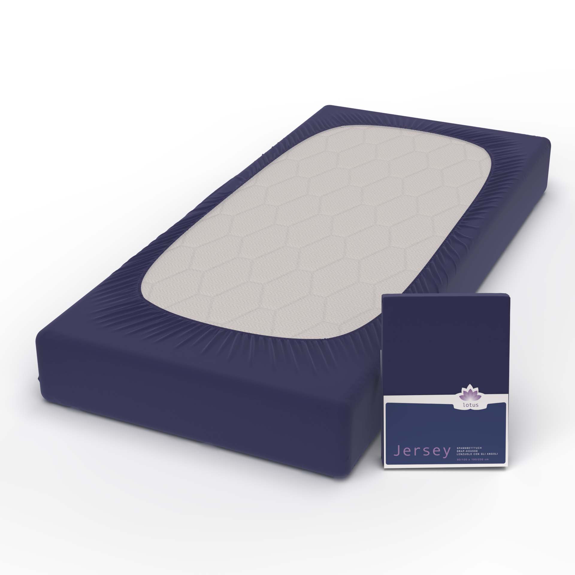 lotus fixleintuch comfort jersey marine c - Lotus Jersey Fix Comfort - A2Z Home