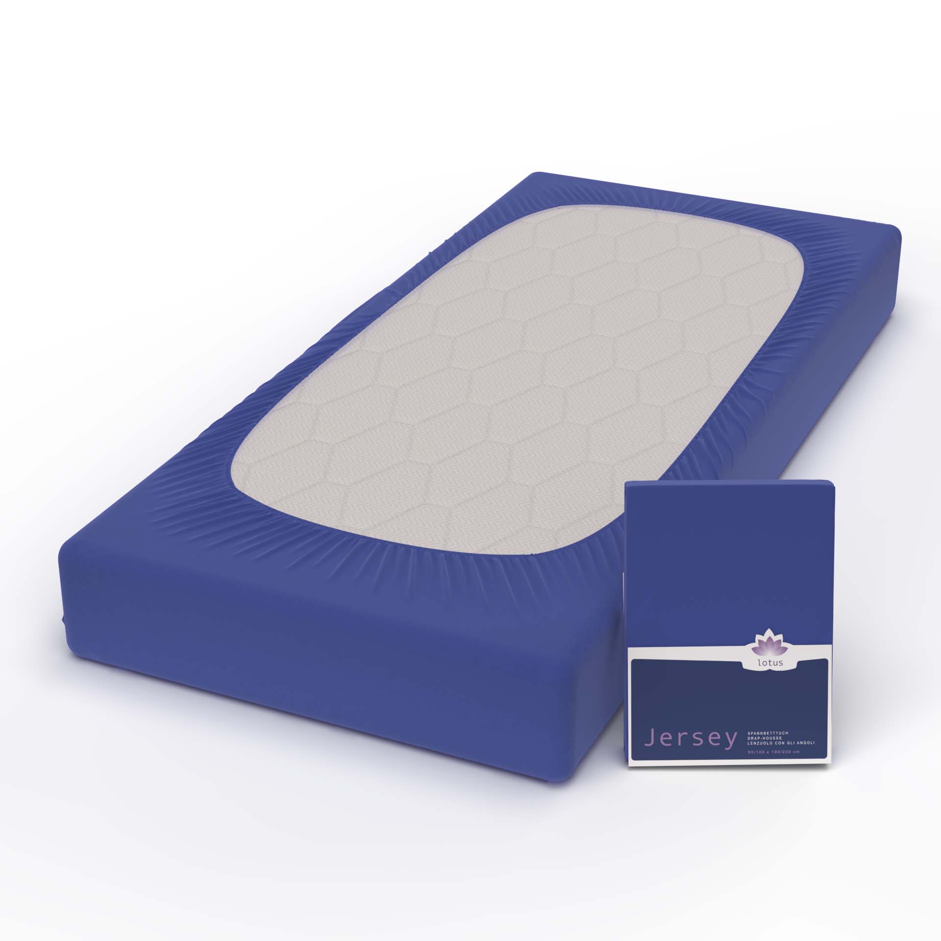 lotus fixleintuch comfort jersey royal - Lotus Jersey Fix Comfort - A2Z Home