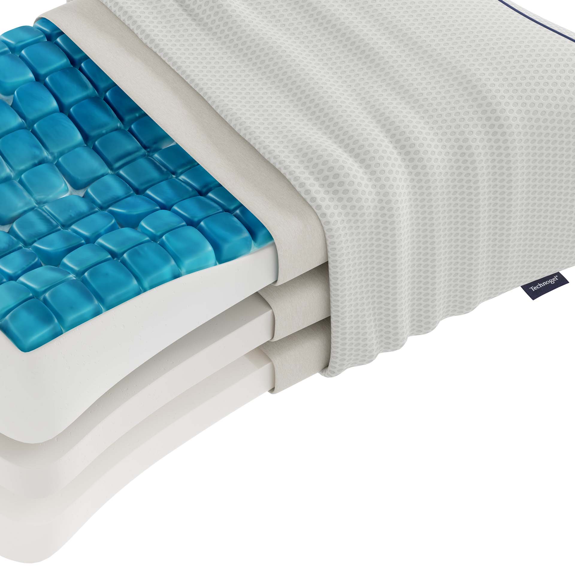 technogel kissen adjustable curve half cover ausschnitt - Technogel Kissen Adjustable Anatomic Curve - A2Z Home