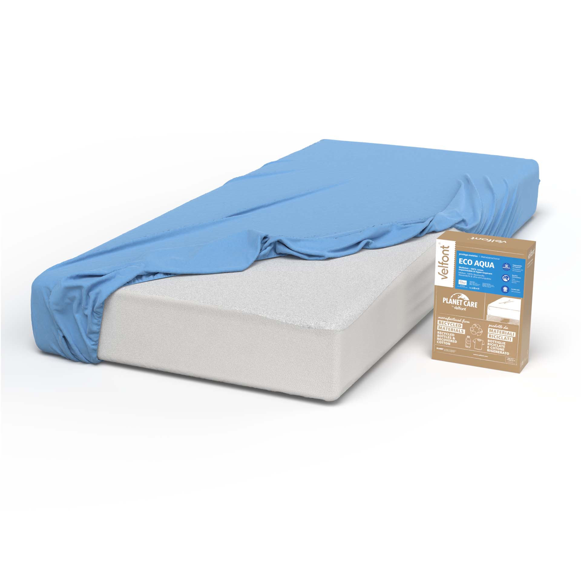 velfont eco aqua mit fixleintuch und verpackung f e - Velfont Eco Aqua Molton wasserundurchlässig - A2Z Home