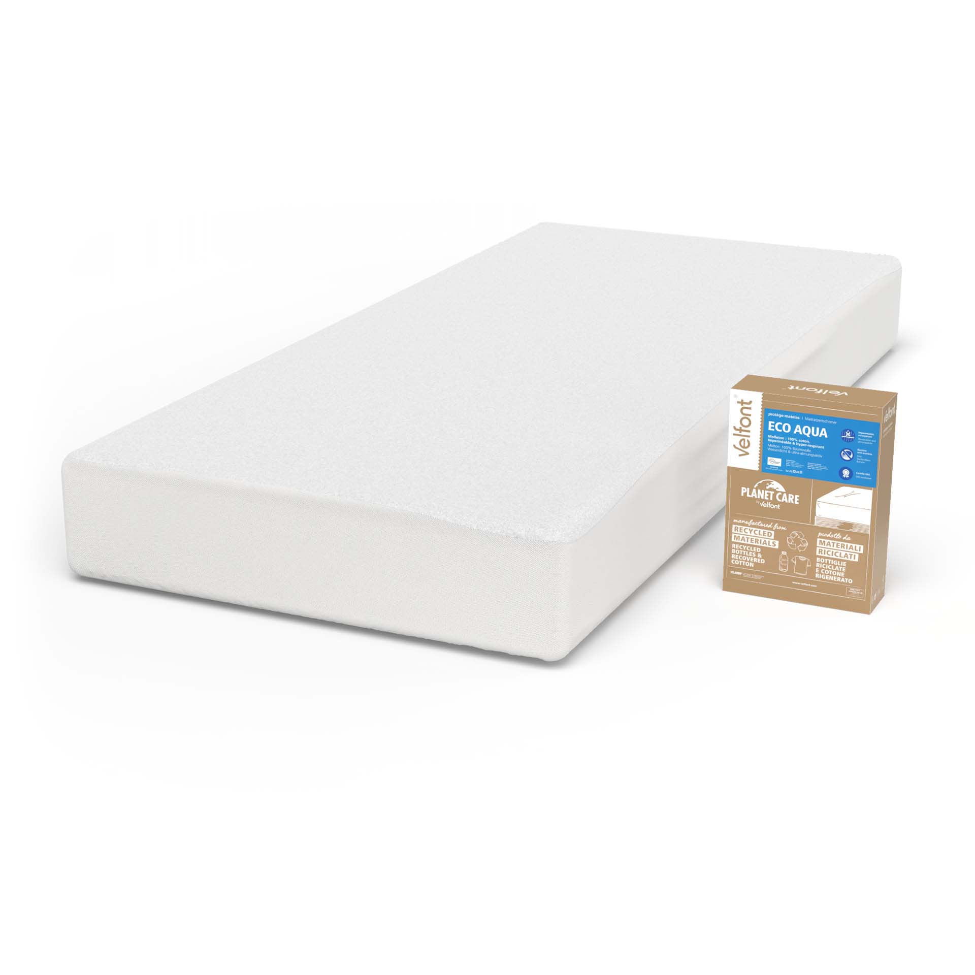 velfont eco aqua mit verpackung box c bf - Velfont Eco Aqua Molton wasserundurchlässig - A2Z Home