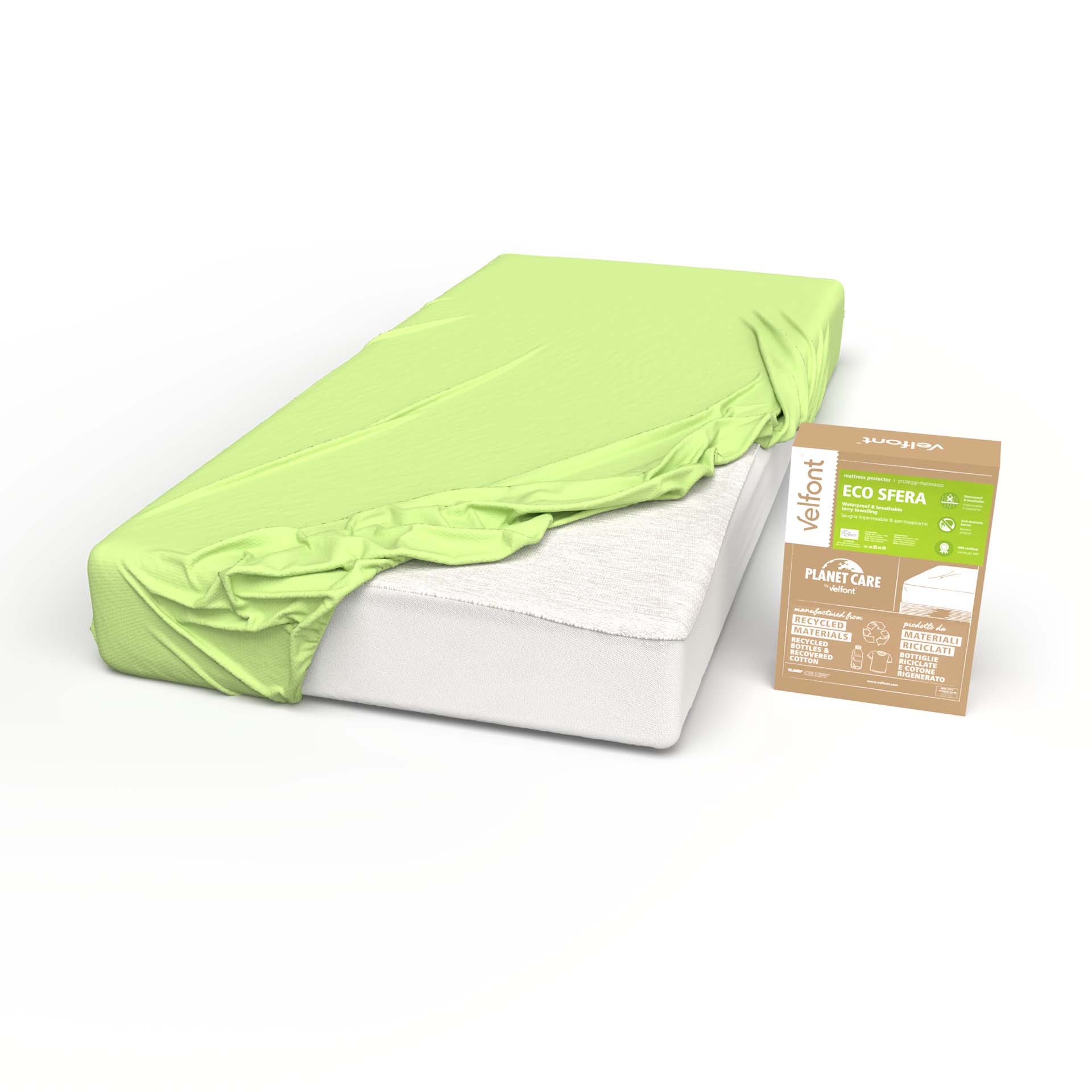 velfont eco sfera mit fixleintuch und verpackung e a - Velfont Eco Sfera Molton Frotté wasserundurchlässig - A2Z Home